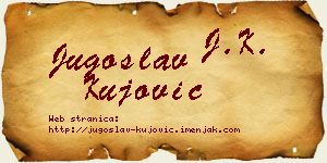 Jugoslav Kujović vizit kartica